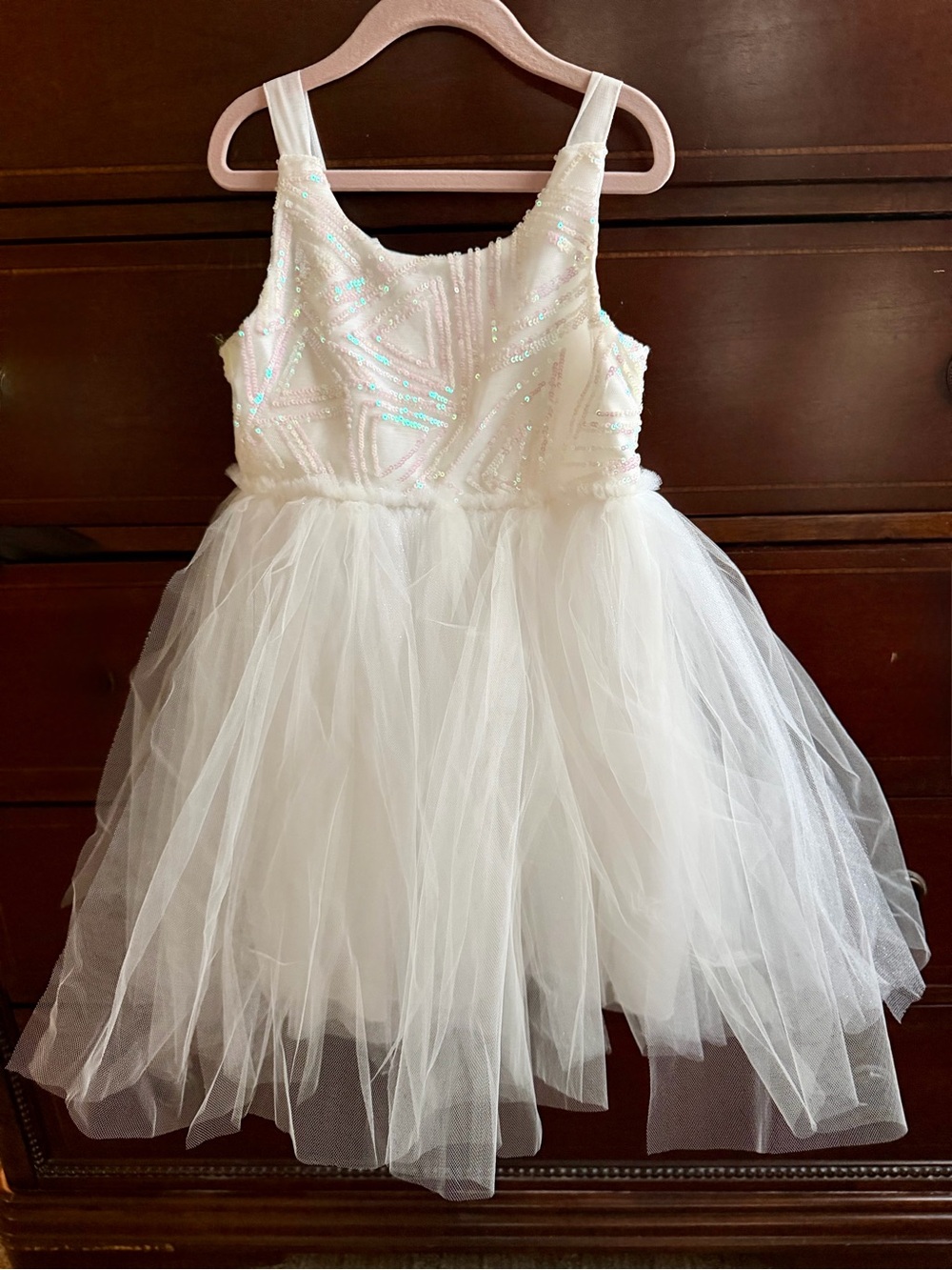 Sparkle Tulle Princess Dress - White